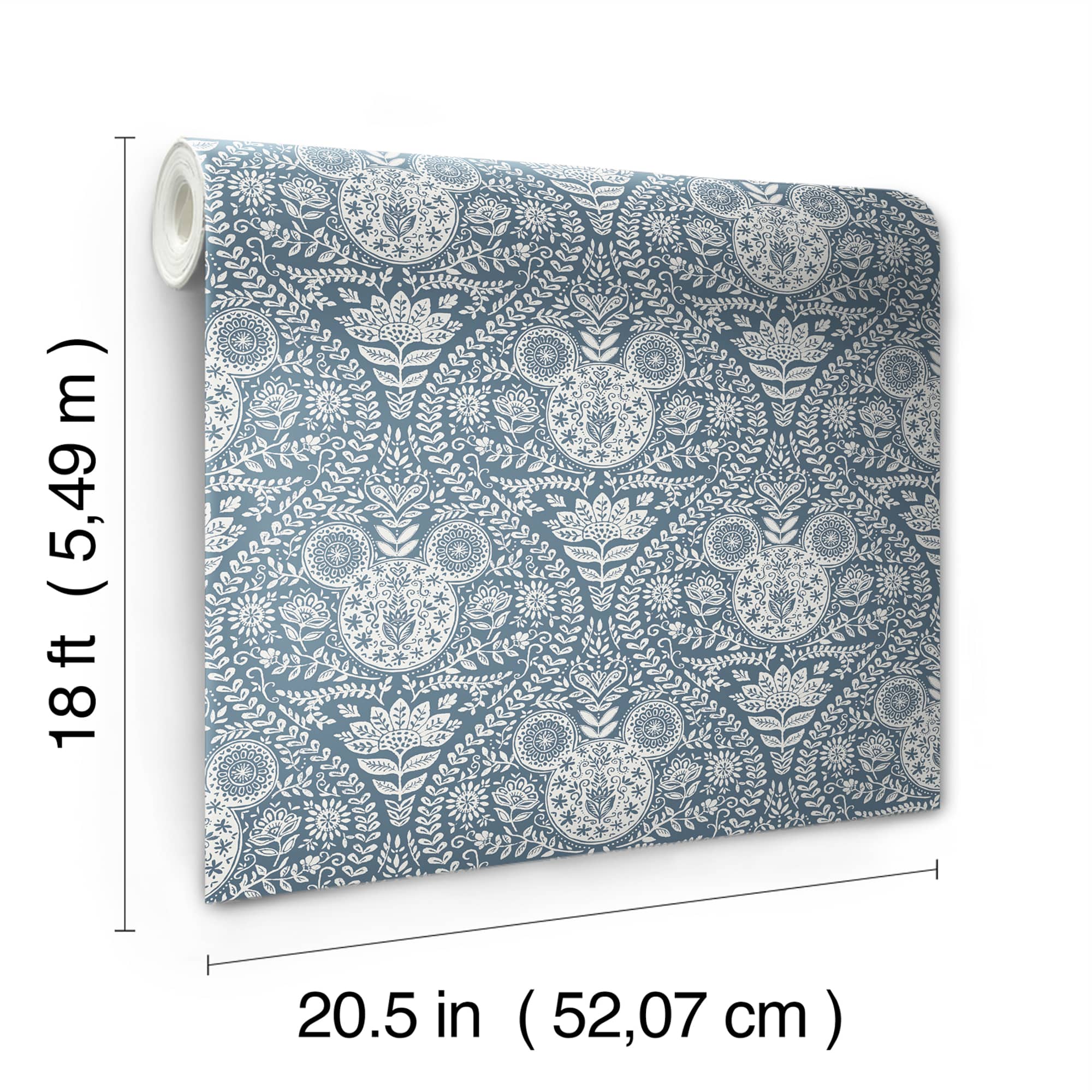 RoomMates Disney Mickey Mouse Block Print Peel & Stick Wallpaper